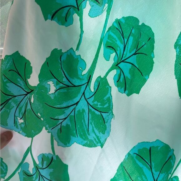 Diane Von Furstenberg Green Leaf Slip Dress - Picture 8 of 11